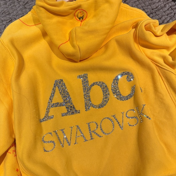 Advisory Board Crystals Other - Advisory Board Crystals Swarovski Yellow Hoodie with Silver Accents
